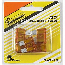 Bussman Fuse ATC 40 Amp Pack of 5 - BP/ATC-40-RP