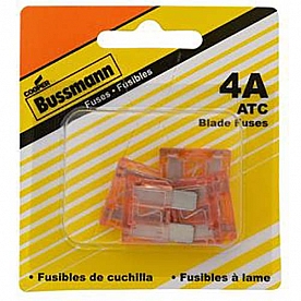 Bussman Fuse ATC 4 Amp Pack of 5 - BP/ATC-4-RP