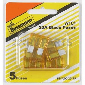 Bussman Fuse ATC 20 Amp Pack of 5 - BP/ATC-20-RP