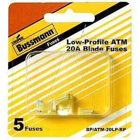 Bussman Fuse ATM 20 Amp Pack of 5 - BP/ATM-20LP-RP