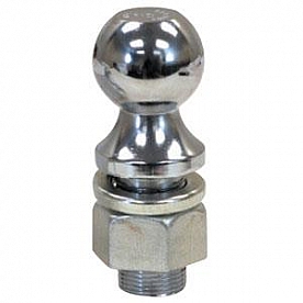 Buyers 1-7/8 inch Trailer Hitch Ball, 1 inch Shank X 2-1/8 inch Long 2000 GTW Chrome