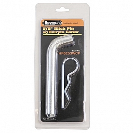 Buyers 5/8 inch X 4 inch Clear Zinc Hitch Pin With Cotter, Clamshell HP6253WCP 