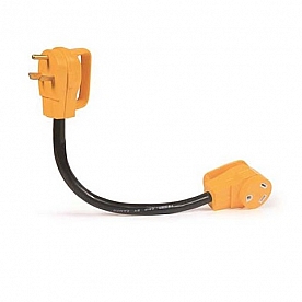 Camco 30 Amp Power Grip 18 inch Dogbone - 90M / 90F 125V / 3750W Bilingual - 55205 