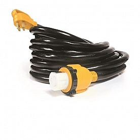 Camco 50 Amp Power Grip Extension Cord - 25' With F-Locking Adapter