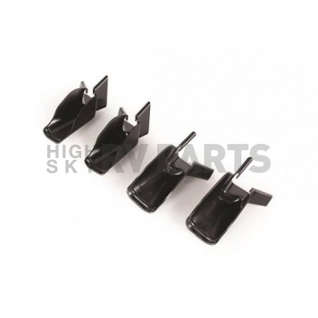 Camco Drip Rail Gutter Spout Black Plastic - Set Of 4 - 42110