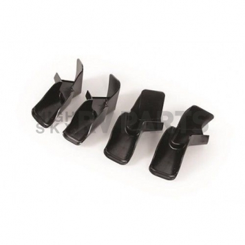 Camco Drip Rail Gutter Spout Black Plastic - Set Of 4 - 42323