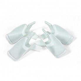 Camco Drip Rail Gutter Spout - Set Of 4 - White - 42123