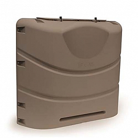 Camco Heavy-Duty 20 - 30lb Dual Propane Tank Cover Bronze - 40530