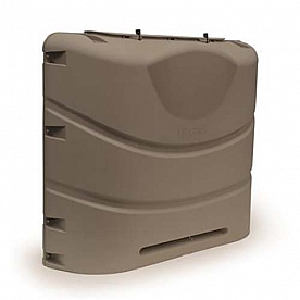 Camco Heavy-Duty 20 - 30lb Dual Propane Tank Cover Champagne - 40531