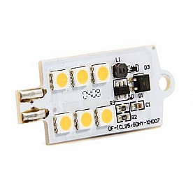 Camco LED Dome Light Wedge Mount Single - 54646