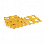 Camco Leveling Block Plastic Yellow - Large Stack - Set of 4 - 44500 