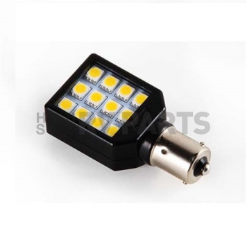 Camco Light Bulb - 12 LED White Clear Lens Single Swivel Black 1.9 Watts - 54602
