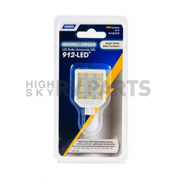 Camco 54620 912 Frosted Lens LED Bulb with T-10 Wedge Base 
