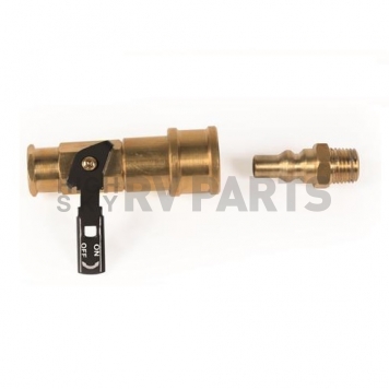 Camco Propane Hose Connector - 1/4 inch With Shut Off Valve
