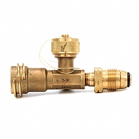 Camco Propane Supply Splitter Fitting Adapter - Brass 3 Ports - 59093