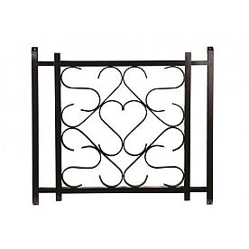 Camco Screen Door Deluxe Grille - Black Bilingual