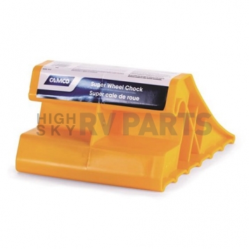Camco Super Wheel Chock Yellow Hard Plastic - Single 44492 