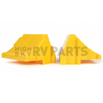 Camco Wheel Chock Yellow Plastic - Package of 2 - 44401 
