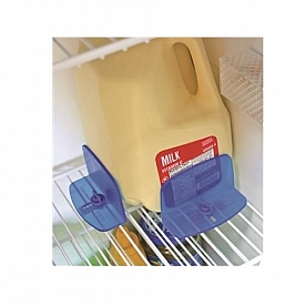 Refrigerator Shelf Brace Blue Plastic Set of 2
