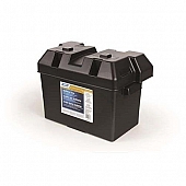 RV Battery Box for Group 27, 30 and 31 Batteries Black Polypropylene