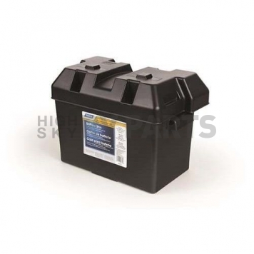 RV Battery Box for Group 27, 30 and 31 Batteries Black Polypropylene