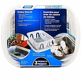 Sink Kit With Dish Pan/ Dish Drainer With Tray and Sink Mat