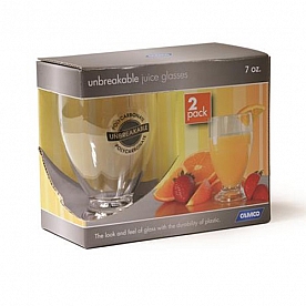 Camco Unbreakable Juice Glass 7 Ounce Pack Of 2