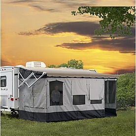 Carefree RV Vacation'R Awning Enclosure 16 - 17' Gray With Dark Trim - 291600