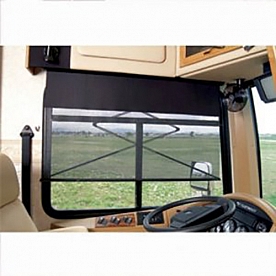 Carefree RV Window Shade Electric 30 Inch Black Split Design - YR030ZD34L-RP