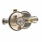 Cavagna Group Propane Regulator with Shutoff Valve - POL Inlet x 3/8 inch FNPT Outlet