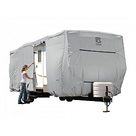 Classic Accessories PermaPRO RV Cover 24 to 27 Feet Travel Trailer - Gray Polyester 80-137-171001-00