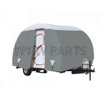 Classic Accessories PolyPRO3 RV Cover 16.6 Feet R-Pod Travel Trailers - Gray with White Top Polypropylene 80-198-141001-00