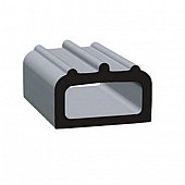 D-Type Door Window Channel Seal 5/8'' Width x 0.40'' with Adhesive - 1705H2-50