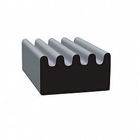 Door Window Channel Seal 1/2 inch Width x 5/16 inch with Adhesive - 018-855