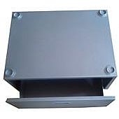 Clothes Washer/ Dryer Pedestal; Used To Raise Pinnacle Clothes Washer/ Dryer Models; Silver