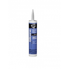 DAP Caulk Silicone Sealant 10.1 oz. Aluminum for Windows/ Doors