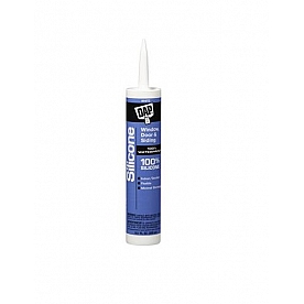DAP Caulk Silicone Sealant 10.1 oz. White for Windows/ Doors