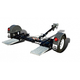 Demco Car Dolly Tow-It 2 - Assembled with White Wheels - 4700 lb. Towed Vehicle Weight - 9713051