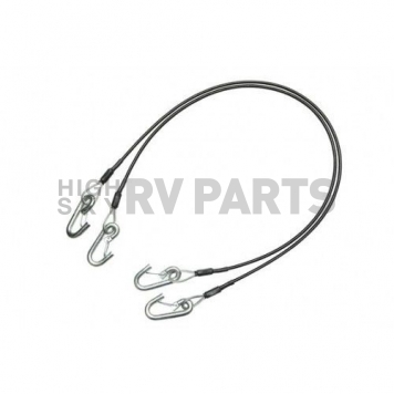 Demco RV Trailer Safety Cable 54'' With Hooks 7000 LB - Set Of 2
