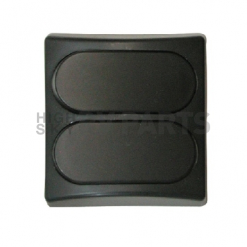 Diamond Group Designer Double Switch Plate Cover, Black 1 Per Card