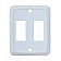 Diamond Group Double Face Plate - White 1/card