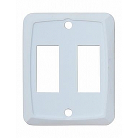 Diamond Group Double Face Plate - White 3/card