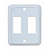 Diamond Group Double Face Plate - White 3/card