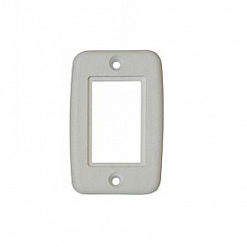 Diamond Group Exposed 5 Pin Side by Side Wall Plate - White