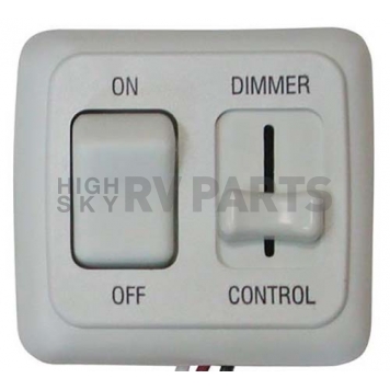 Diamond Group LED Dimmer And On/Off Switch, 3 Wire, White DGLD01VP_SUS