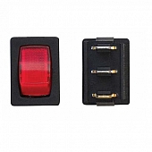 Diamond Group Mini Illuminated Switch On/Off SPST Black /Red - DG623VP