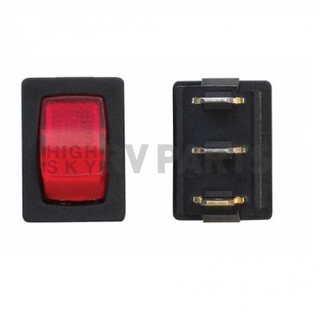 Diamond Group Mini Illuminated Switch On/Off SPST Black /Red - DG623VP