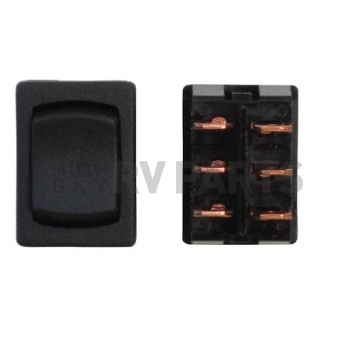 Diamond Group Mini Momentary Switch 6 Prong, 16 Amp/ 125 Volt, Black 3/Bag DG267PB