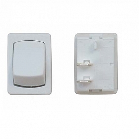 Diamond Group Mini Switch On/Off SPST 125V /16 Amp, White 1/card - DG256VP