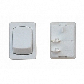 Diamond Group Mini Switch On/Off SPST, 125V/16A White Set Of 3